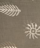 GRAY BATIK PRINT MUL SILK