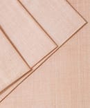 PURE  DOUBLE MATKA  SILK LIGHT PEACH COLOUR PLAIN FABRIC