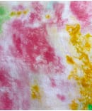 DARK PINK BATIK MUL SILK DISCHARGE PRINT