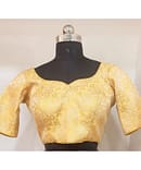 GOLDEN YELLOW BANARASI SILK BLOUSE