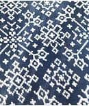 BLUE GEOMETRIC GAJJI PRINT