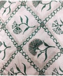 GREEN FLORAL MUL SILK PRINT