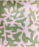 GREEN FLORAL SATIN PRINT
