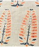 BROWN LEAF COTTON AKARAKH PRINT