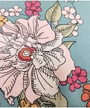 FIROZI BLUE   FLORAL MODAL PRINT 58 PANNA