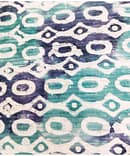 BLUE N GREEN    FLORAL COTTON BATIK PRINT