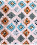 BLUE N BROWN COTTON LAKNAVI DIGITAL PRINT