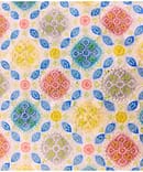 BLUE N LEMON YELLOW COTTON LAKNAVI DIGITAL PRINT