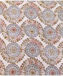 CREAM N BROWN GEOMETRIC COTTON DIGITAL PRINT