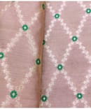 LIGHT BROWN  GEOMETRIC FLORAL PALM SILK