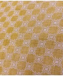 LIGHT YELLOW GEOMETRIC LINEN PRINT