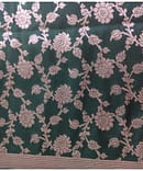 DARK GREEN  JAL BANARASI SILK