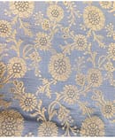 GREY  FLOWER BANARASI SILK
