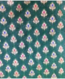 BOTTLE GREEN BUTTI BANARASI SILK