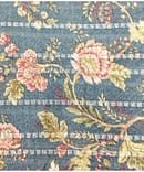 BLUISH GREY FLORAL CHANDERI SILK FABRIC