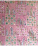 LIGHT PINK GEOMETRIC EMBROIDERY FABRIC