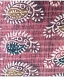 EARTH BROWN GEOMETRIC  EMBROIDERY DIGTIAL PRINT FABRIC