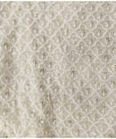 GEOMETRIC SEQUENCE GEORGETTE DYABLE EMBROIDERY FABRIC