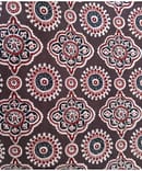 CHOCOLATE BROWN AJRAKH PRINT COTTON FABRIC