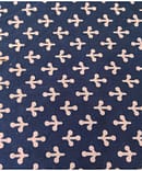 DARK NAVY BLUE CLUB PRINT COTTON FABRIC