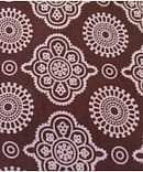 BROWN AJRAKH PRINT COTTON FABRIC