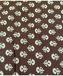 BROWN FLORAL BUTTI PRINT COTTON FABRIC