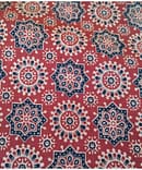 MAROON AJRAKH VEGETABLE PRINT COTTON FABRIC