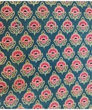 GREEN FLOWER BUTTI COTTON AJARAKH PRNT