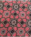 BROWN SQUARE COTTON CAMBRIC PRINT
