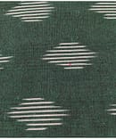 DARK GREEN COTTON IKKAT