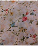 LIGHT ORANGE GEOMETRIC COTTON MAL PRINT