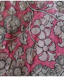 DARK PINK FLORAL ORGANZA DIGITAL PRINT