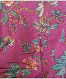 DARK PINK FLORAL CHINNON DIGITAL PRINT