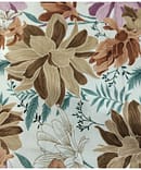 LIGHT GREEN FLORAL RAW SILK DIGITAL PRINT