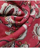 DARK PINK  RAW SILK DIGITAL PRINT