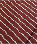 MARRON  N WHITE STRIPE GAJJI PRINT