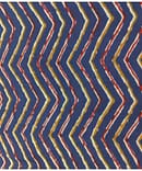 DARK BLUE ZIGZAG  COTTON JAIPURI PRINT