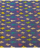 BLUISH PURPLE SICCO SILK IKKAT