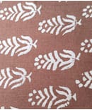 BROWN BUTTA COTTON  DISCHARGE PRINT