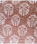 BROWN FLORAL COTTON DISCHARGE PRINT