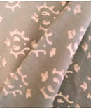 GREEN FLORAL COTTON DISCHARGE PRINT