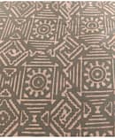 GREEN GEOMETRIC COTTON DISCHARGE PRINT