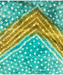 GREEN BANDHEJ MUSLIN PRINT