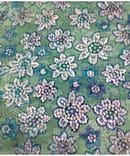 GREEN SEQUENCE FLOWER VISCOSE GEORGETTE EMBROIDERY