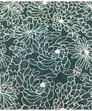 GREEN RAW SILK EMBROIDERY