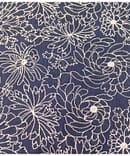 BLUE RAW SILK EMBROIDERY