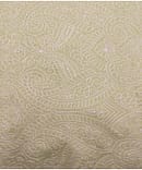 LIGHT BROWN FLORAL  CHINYA SILK FABRIC