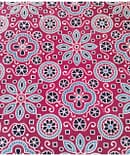 MARRON FLORAL GEOMETRIC COTTON AJARAKH BLOCK PRINT