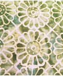 GREEN CIRCULAR COTTON DISCHARGE PRINT