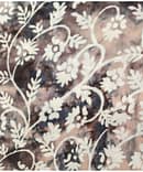 BROWN FLORAL COTTON DISCHARGE PRINT